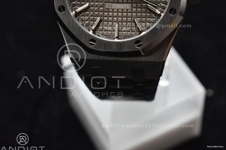 SA3120 1030 Dial Royal Best 37mm Gray SS on 1:1 Textured SS Bracelet Oak Edition Clone Super 15450 MultiPurpose ZF 0910